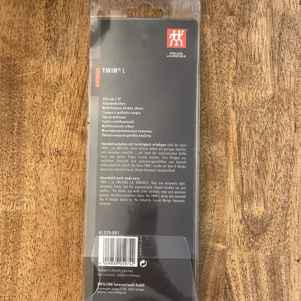 Zwilling J.A. Henckels Twin L Multi-Purpose 8 Inch Kitchen Shears 41370-001 NEW
